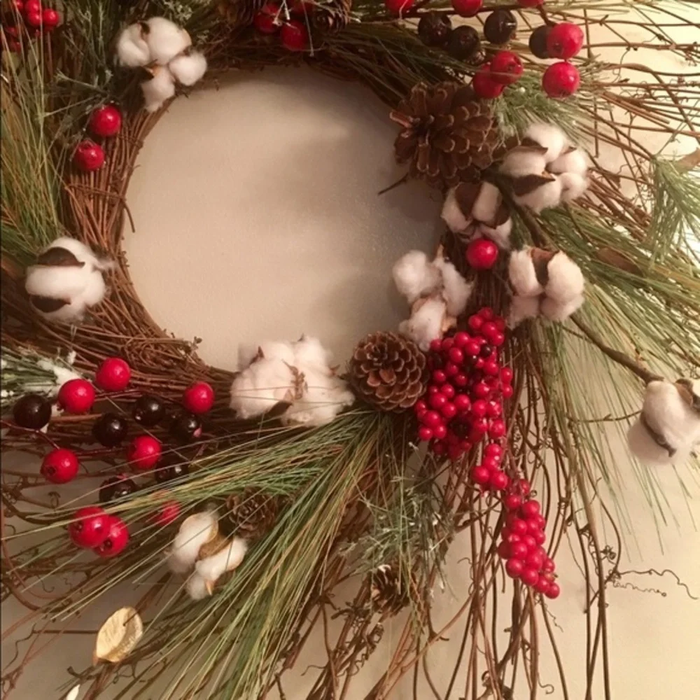 New Christmas Winter Farmhouse Twiggy Wreath